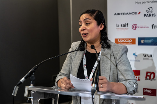 Zuliana Lainez elected as new IFJ president at IFJ Centenary Congress