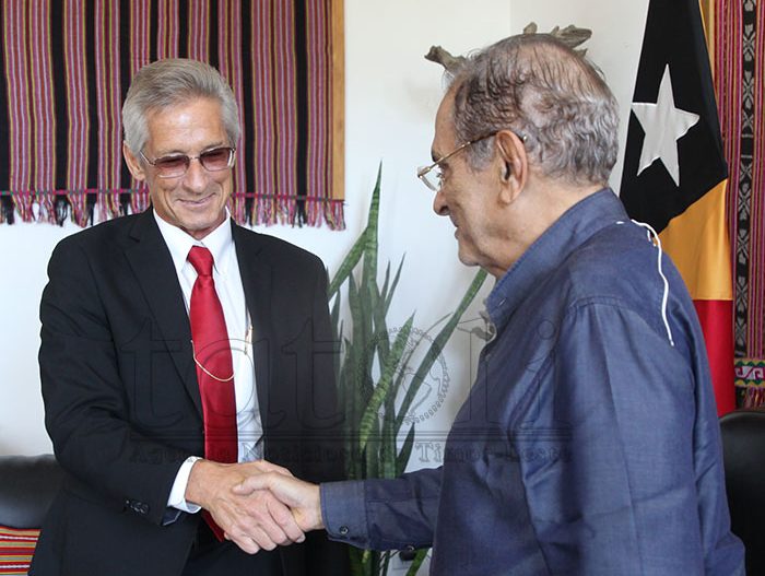 President Ramos-Horta and US Ambassador Candidate Mark Garber discuss strategic cooperation
