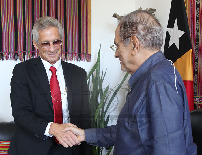 President Ramos-Horta and US Ambassador Candidate Mark Garber discuss strategic cooperation