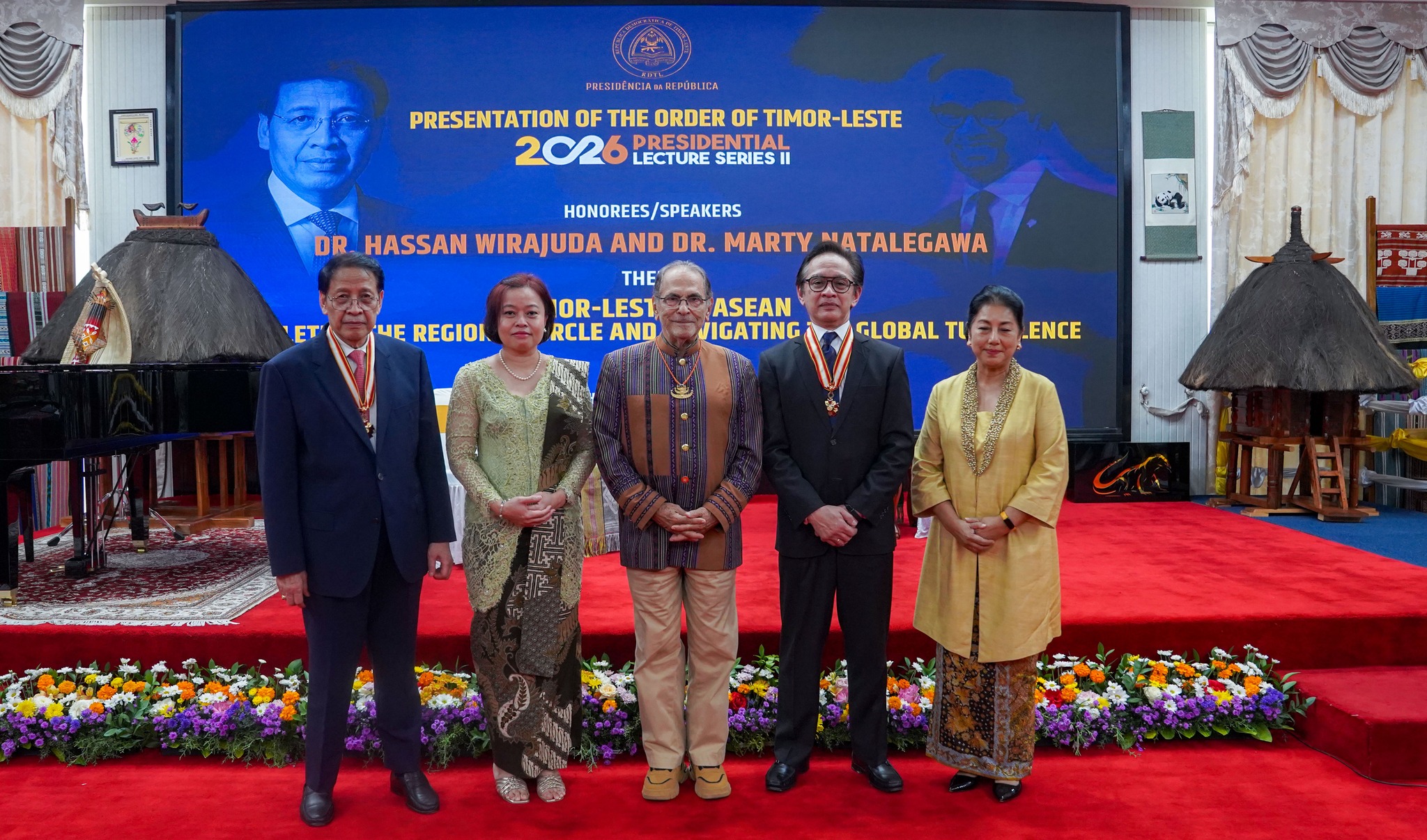 President Ramos-Horta awards Collar of the Order of Timor-Leste to former Indonesian Foreign Ministers