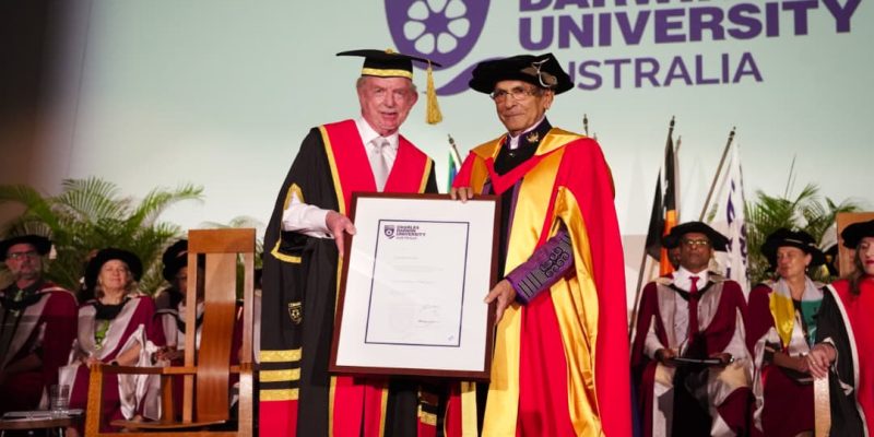 President Ramos-Horta receives Doctor of Honoris Causa from Charles Darwin University