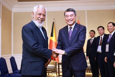 Prime Minister Gusmão arrives in Cebu for the 48th ASEAN Summit and Related Meetings in Cebu