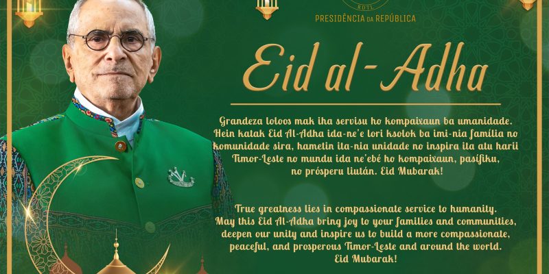 Eid al-Adha: Ramos-Horta extends geetings, calls for peace and human fraternity