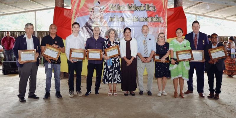President Ramos-Horta awards Medal Of Merit to key contributors of Bakhita Center in Ermera and Bobonaro
