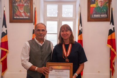 President Ramos-Horta bestows Collar of the Order of Timor-Leste on Country Director of ADB in Timor-Leste