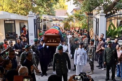 Large crowds turned out to pay their final respects and bid farewell to the late former President “Lú Olo”