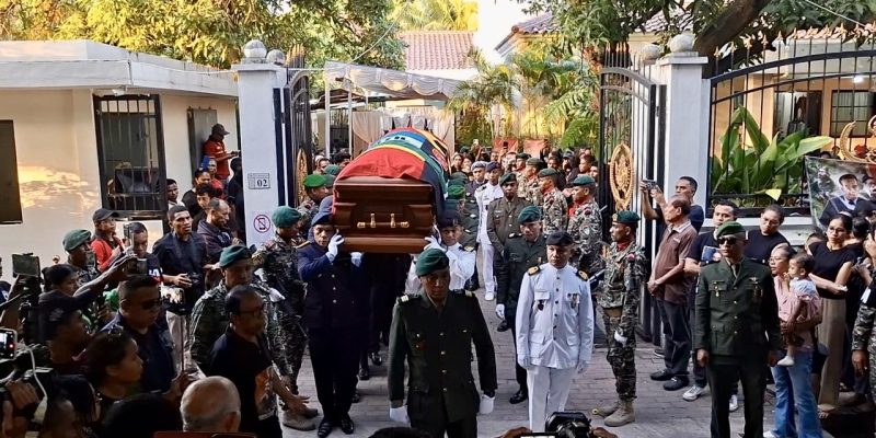 Large crowds turned out to pay their final respects and bid farewell to the late former President “Lú Olo”