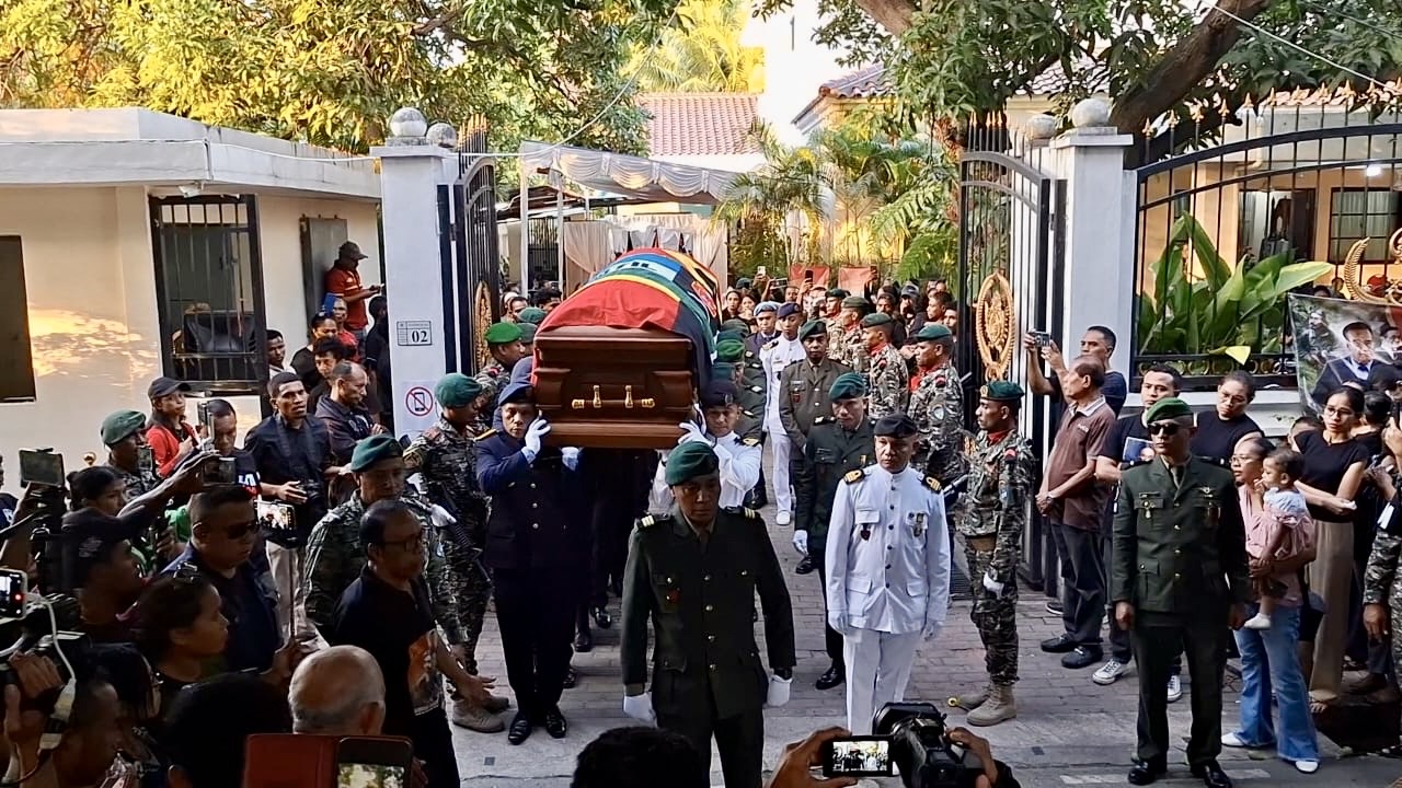 Large crowds turned out to pay their final respects and bid farewell to the late former President “Lú Olo”