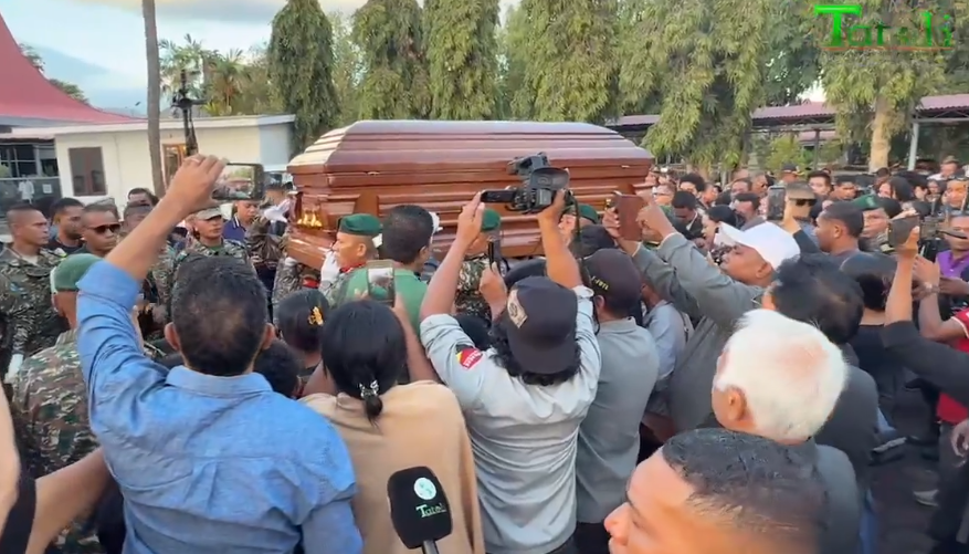 The body of former President Francisco Guterres ‘Lú-Olo’ arrives in Dili