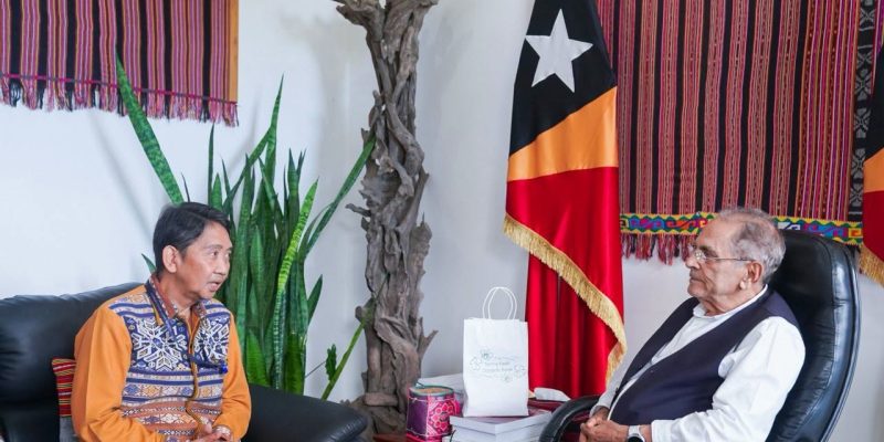 Indonesian diplomat Nugroho Aribhimo bids farewell to President Ramos-Horta after two-year mission