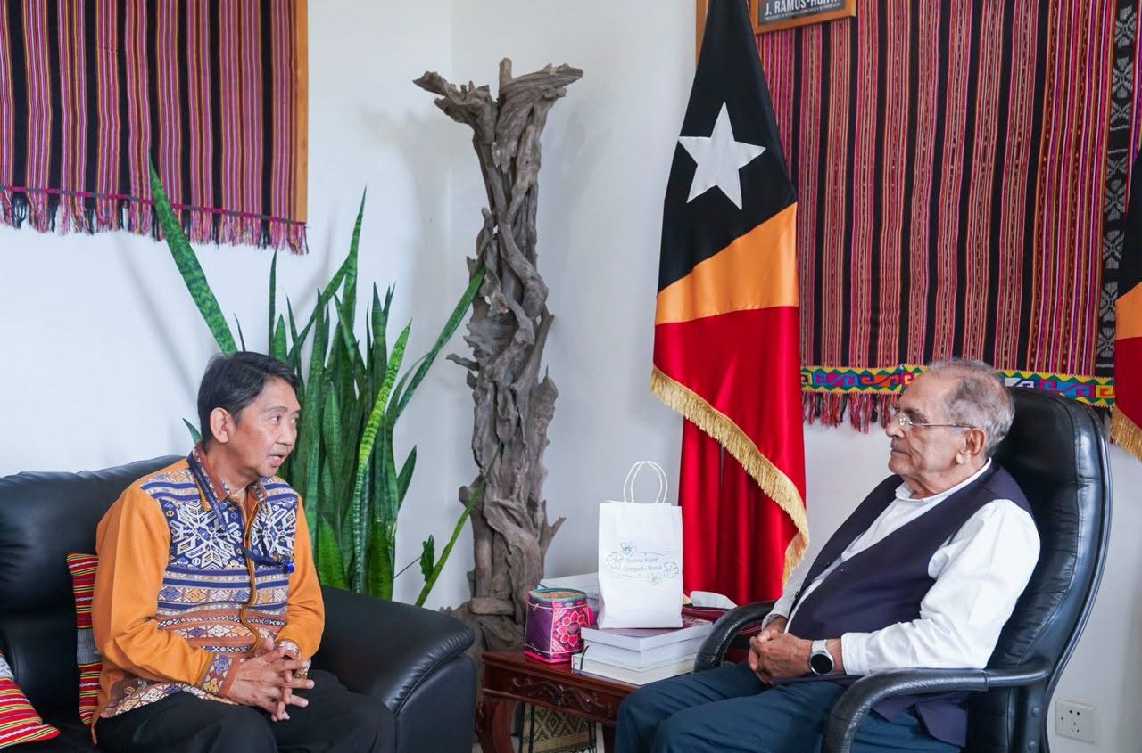 Indonesian diplomat Nugroho Aribhimo bids farewell to President Ramos-Horta after two-year mission
