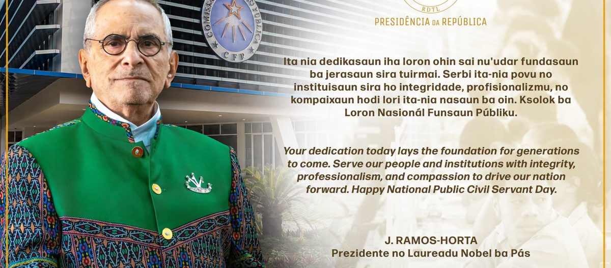 Ramos-Horta urges civil servants to uphold integrity and improve public services