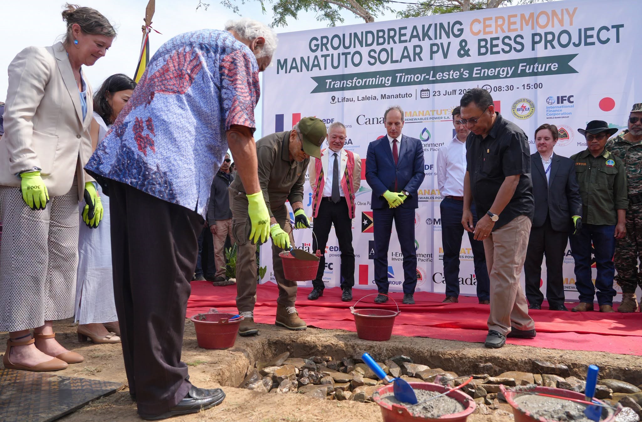 President Ramos-Horta launches Solar Photovoltaic Installation Project in Manatuto