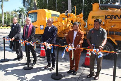 Japanese company supports vocational training with sanitation vehicle donation to CNEFP