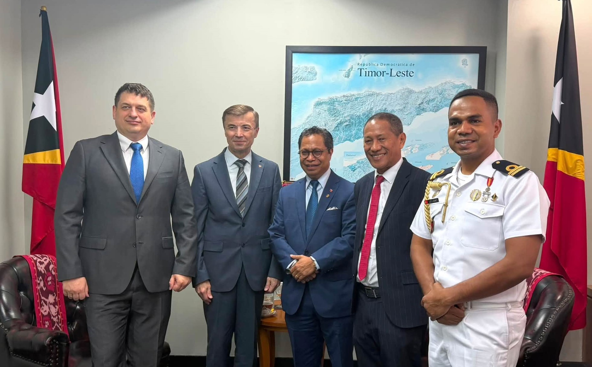Timor-Leste and Russian Ambassadors discuss to advance shared values of peace, stability, and prosperity.