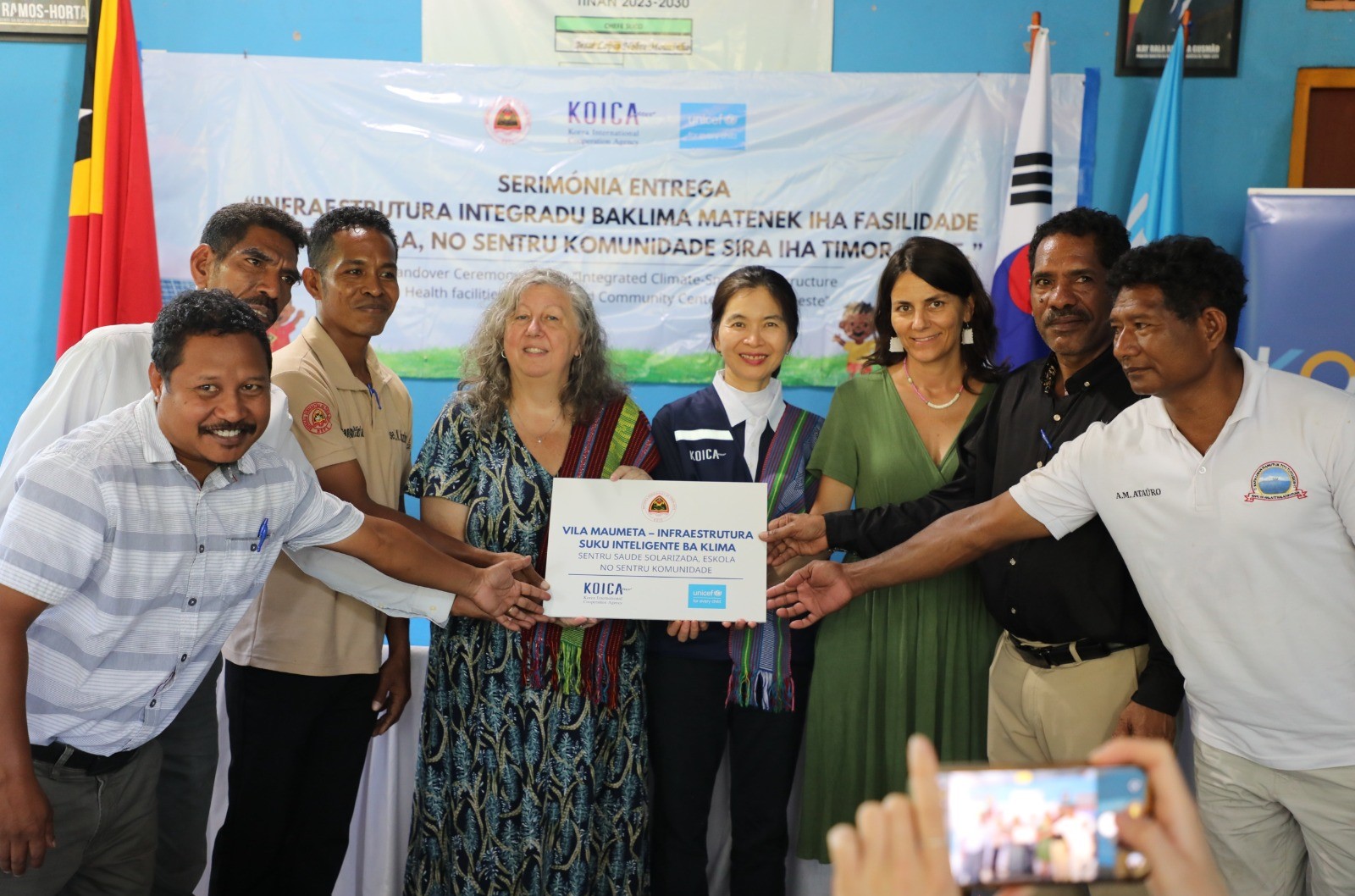UNICEF hands over solar power and water facilities to improve services for children and families in Atauro